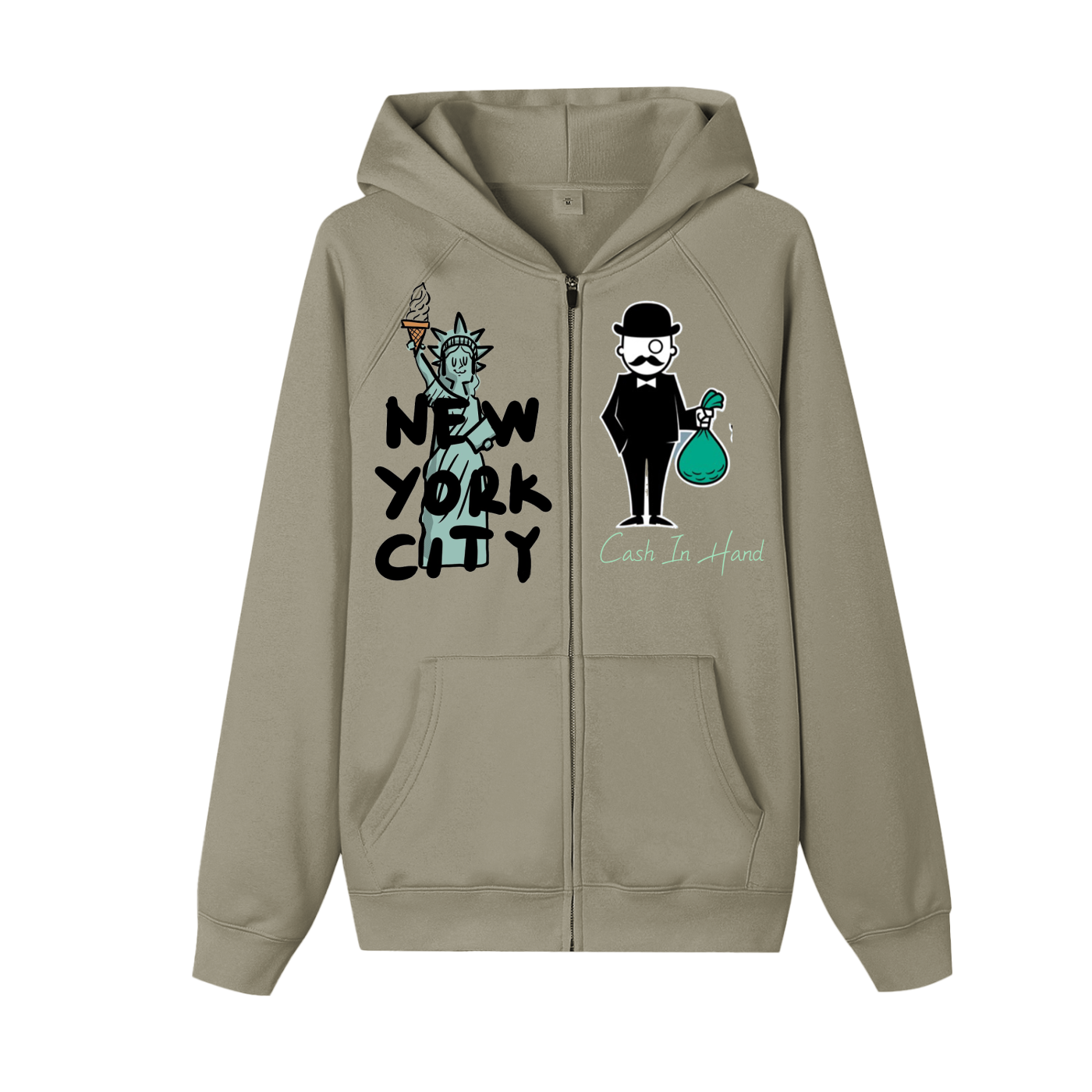Essential Zip-up Fleece Hoodie