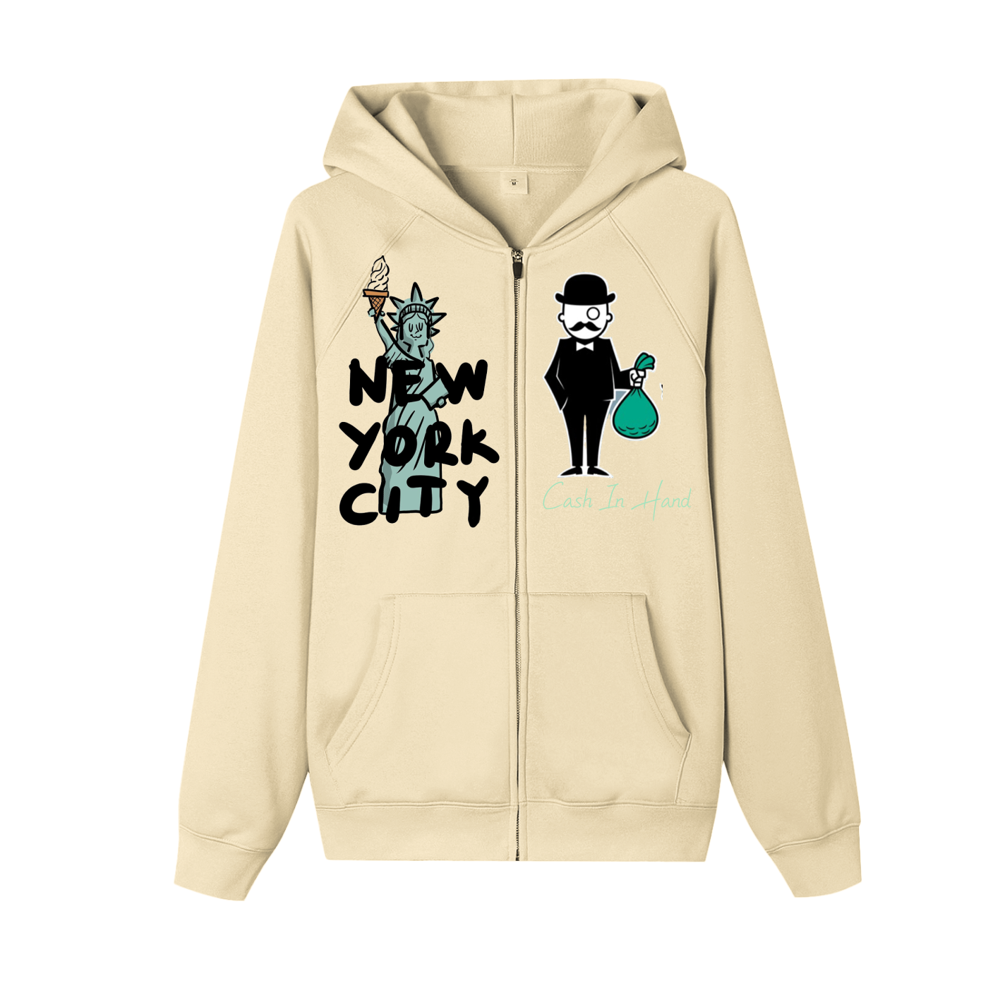 Essential Zip-up Fleece Hoodie
